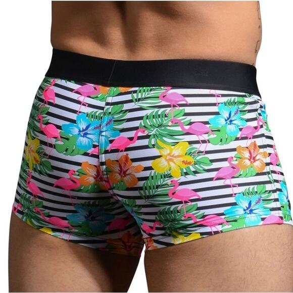 Andrew Christian Island Tropic Swim Trunks Multicolor Medium - Picture 4 of 4